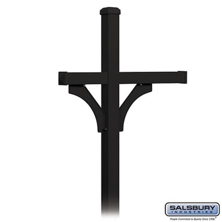 Salsbury Industries Salsbury 4873BLK Deluxe Mailbox Post Black 4873BLK